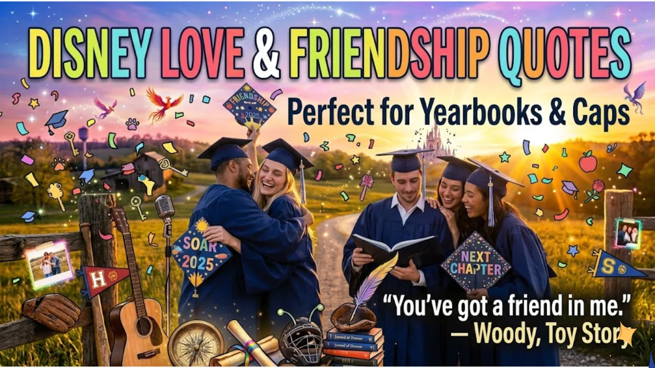 Disney Love & Friendship Quotes for Graduates