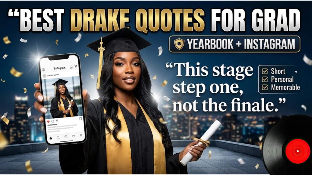 Drake Senior Quotes for Instagram Captions and Grad Photos