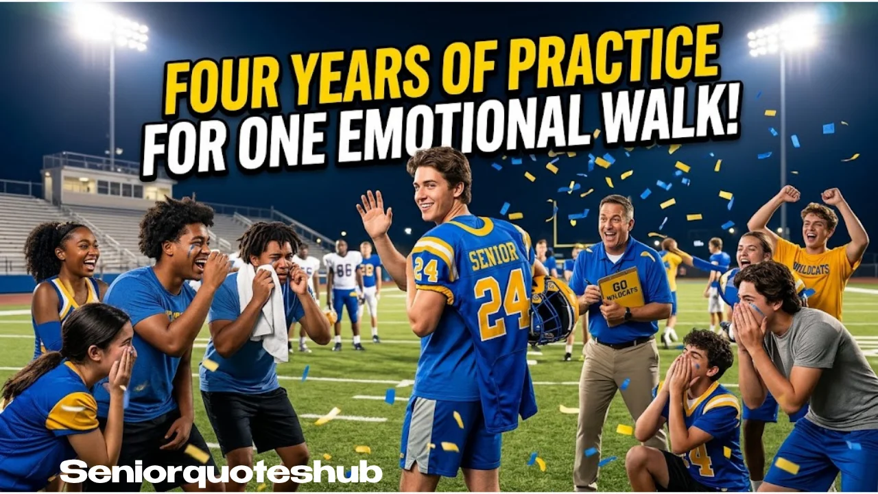Funny senior night quotes for seniors: