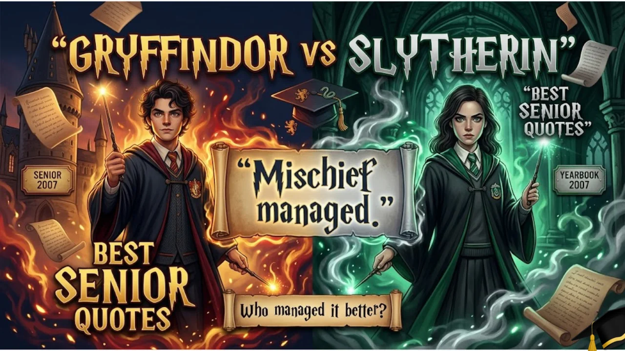 Harry Potter Senior Quotes by Hogwarts House
