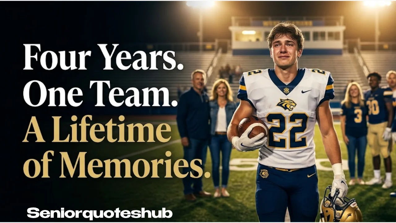 Heartfelt senior night quotes: