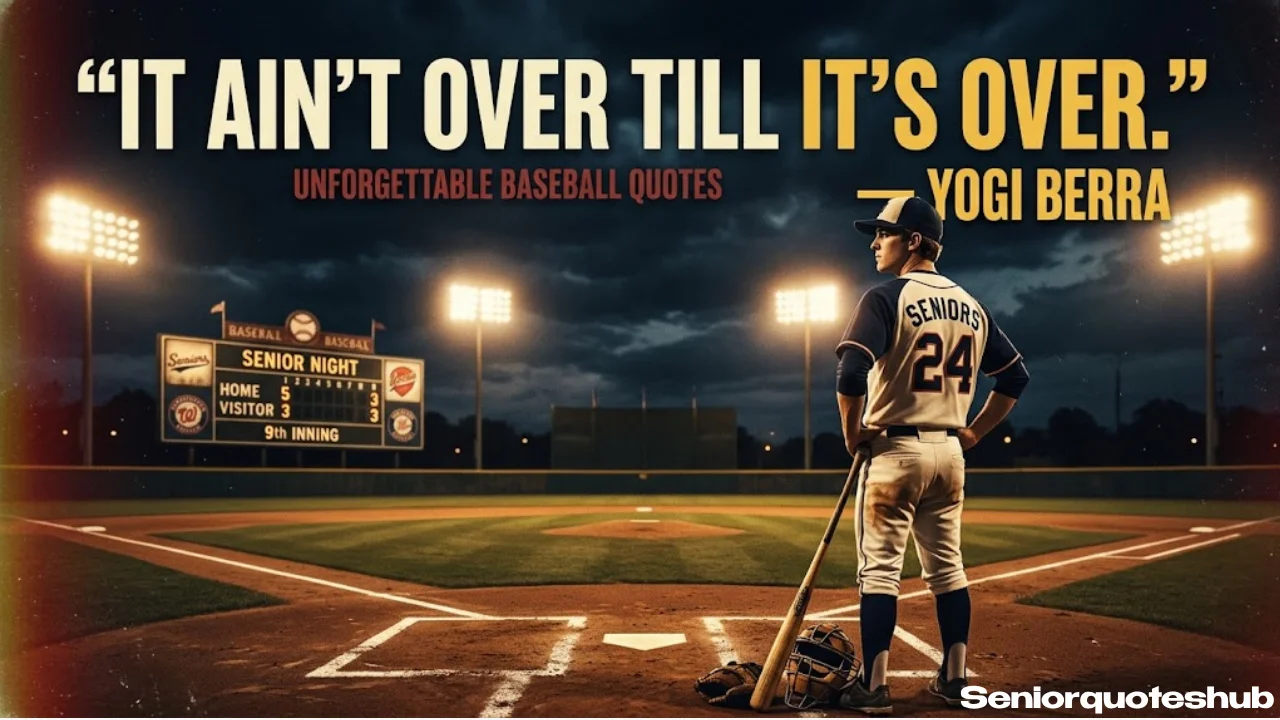 Inspirational Baseball Senior Quotes Inspirational Baseball Senior Quotes to Motivate Every Player