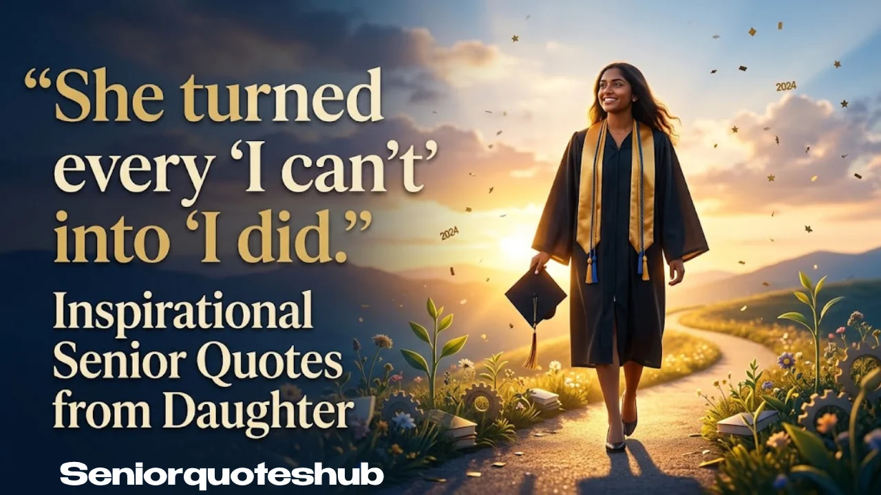 Inspirational Senior Quotes from Daughter