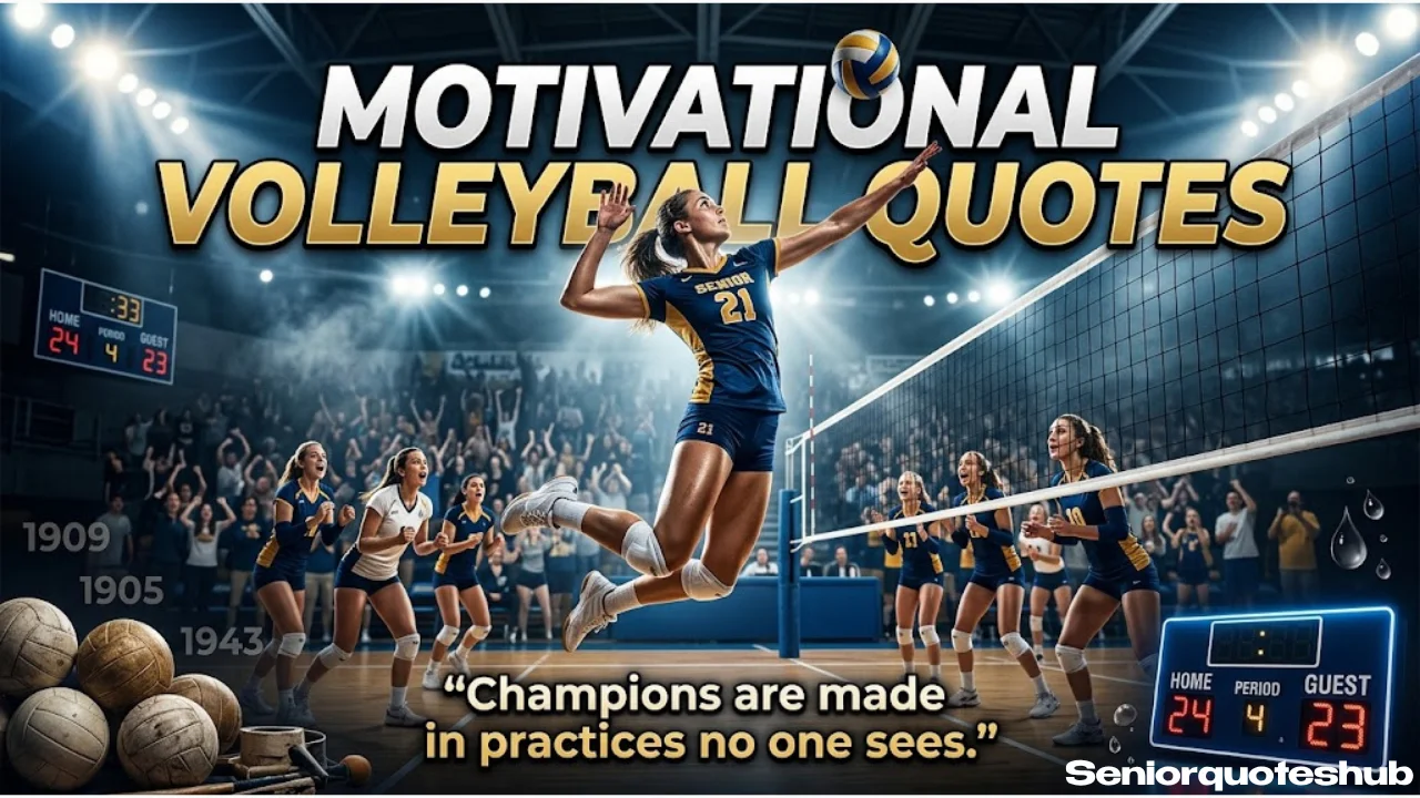 Motivational & Inspirational Volleyball Senior Quotes