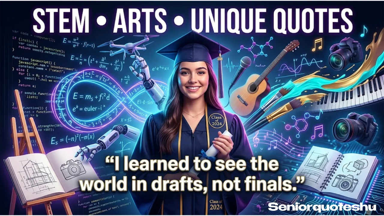 Uncommon Senior Quotes for STEM, Arts & Niche-Interest Seniors