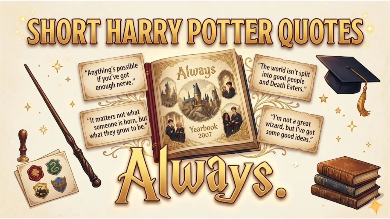 Short Harry Potter Senior Quotes That Fit Any Yearbook Caption