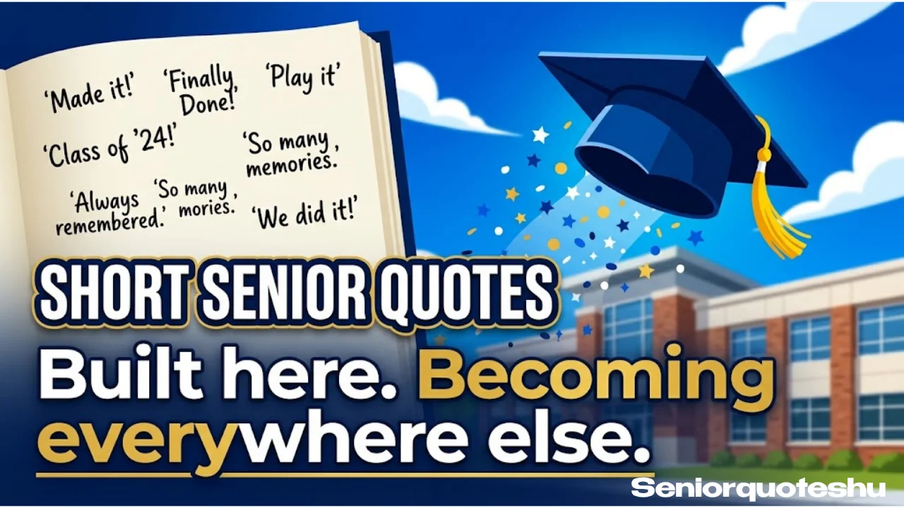 Short, Uncommon Senior Quotes (Under 8 Words)