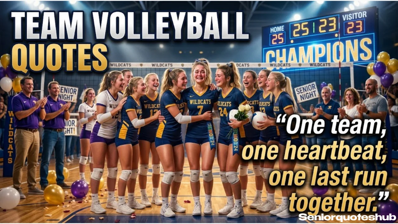 Team-Focused Volleyball Senior Quotes