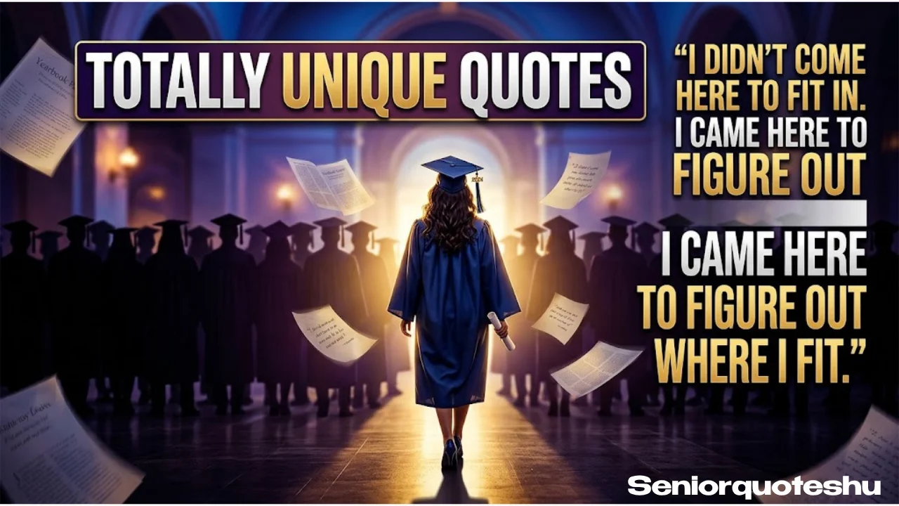 Totally Unique & Rarely-Seen Senior Quotes