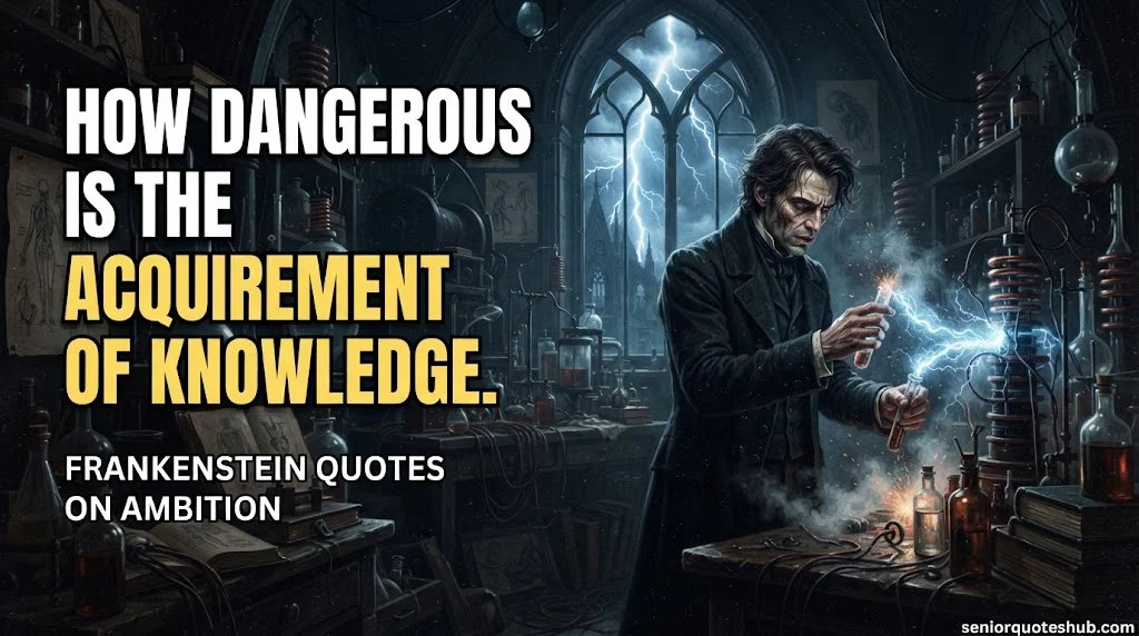 Best Frankenstein Quotes on Ambition Best Frankenstein Quotes on Ambition and the Danger of Knowledge