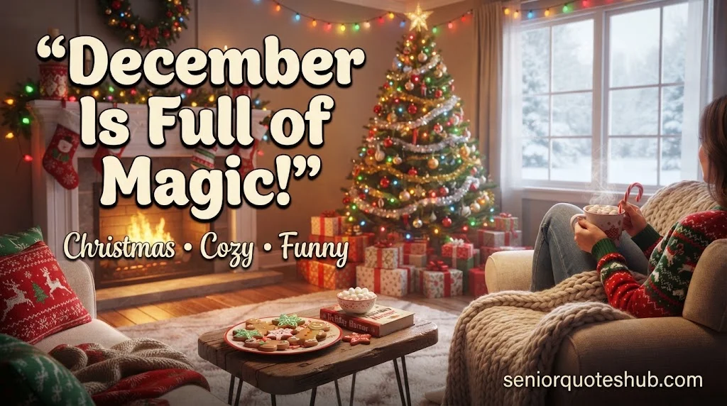 Christmas, Cozy Winter and Funny December Quotes
