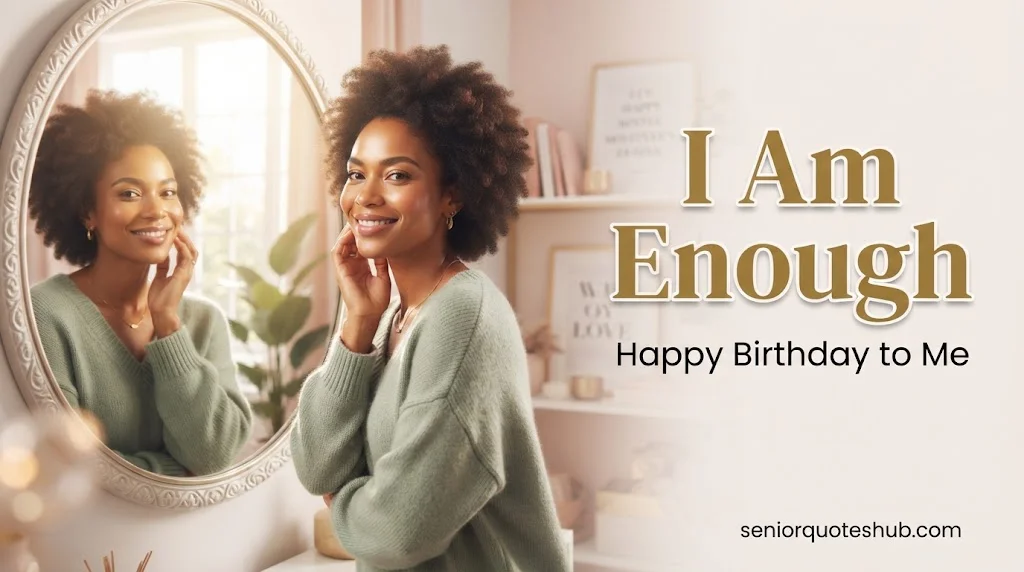 Confidence and "I am enough" birthday quotes