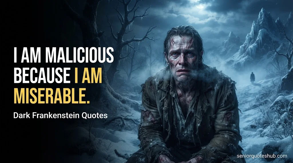 Dark Frankenstein Quotes From the Creature on Rage Dark Frankenstein Quotes From the Creature on Rage, Rejection, and Isolation