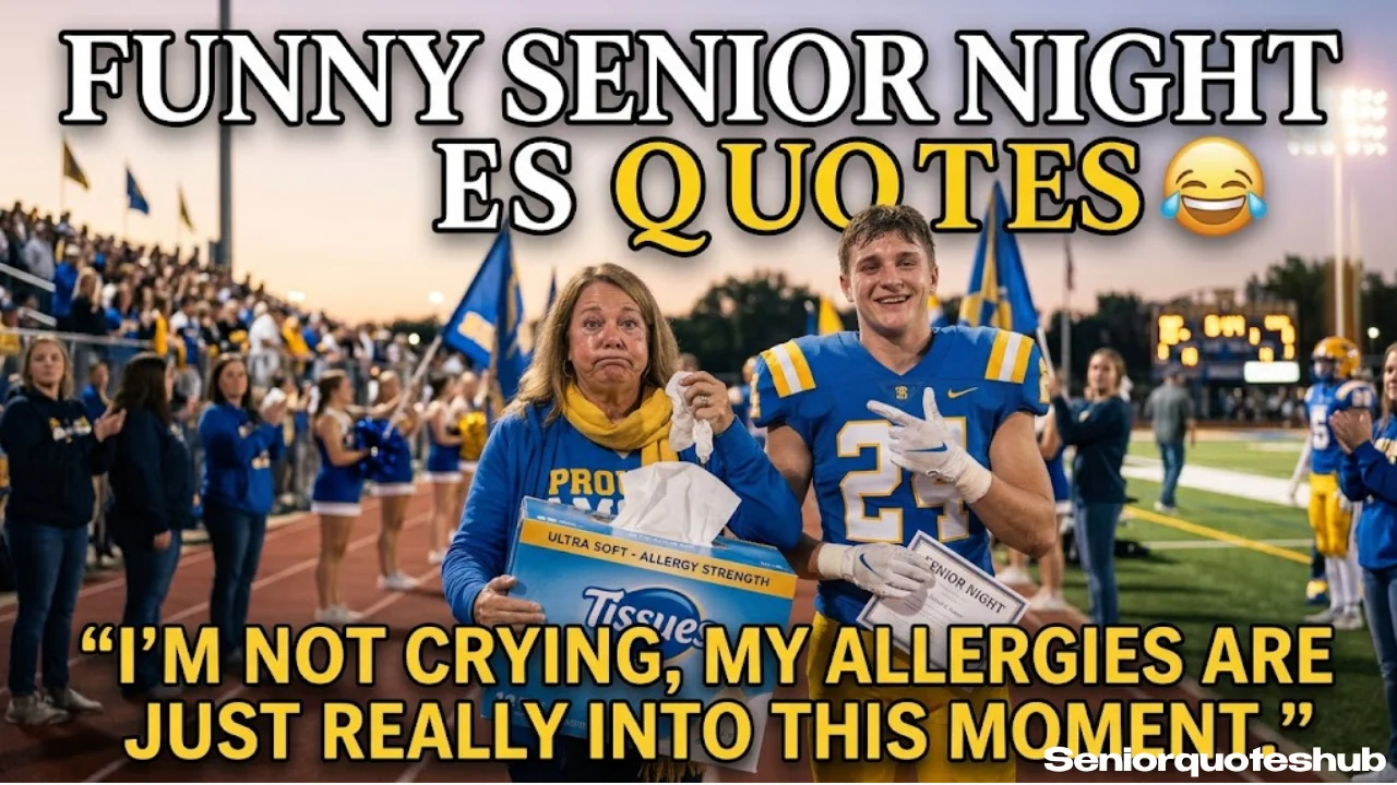 Funny Senior Night Parent Quotes to Balance Out the Tears
