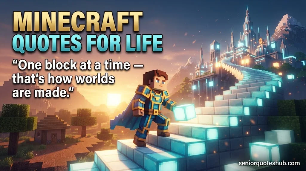 Inspirational Minecraft Quotes About Life and Growth Inspirational Minecraft Quotes About Life and Growth
