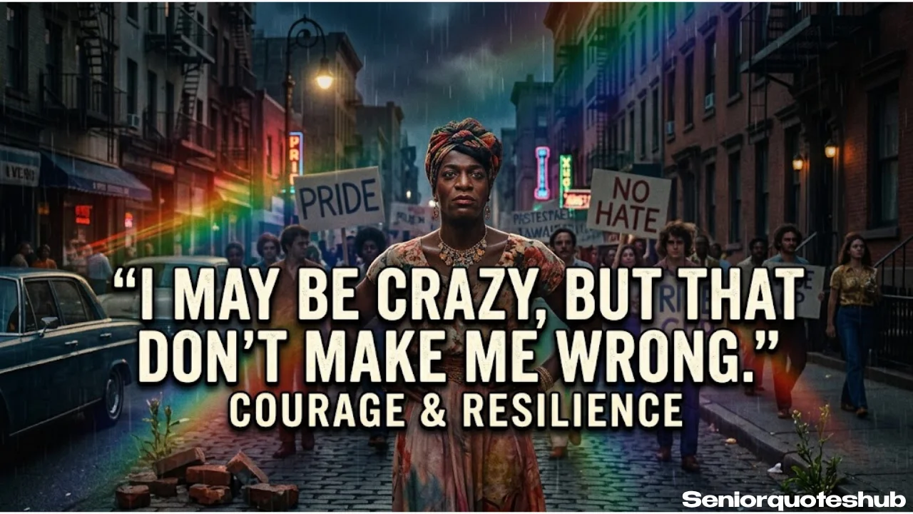 Marsha P. Johnson Quotes About Courage & Resilience Marsha P. Johnson Quotes About Courage & Resilience
