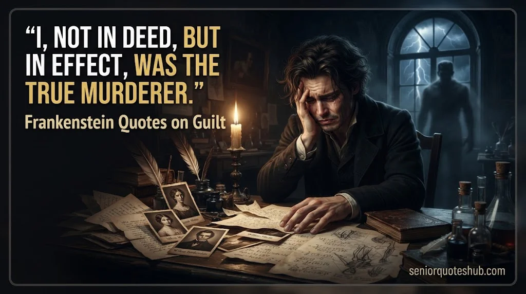 Memorable Frankenstein Quotes on Guilt, Regret Memorable Frankenstein Quotes on Guilt, Regret, and Fate