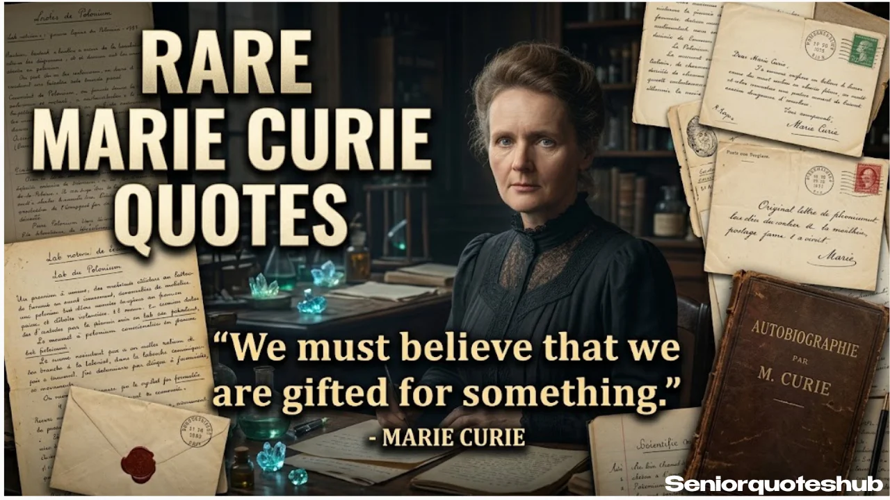 Rare and Lesser-Known Marie Curie Quotes