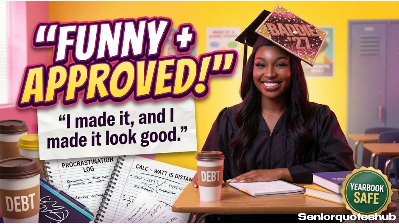 School-Appropriate School-Appropriate Funny Senior Quotes