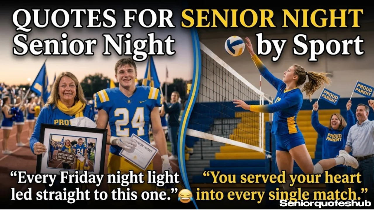 Senior Night Parent Quotes by Sport
