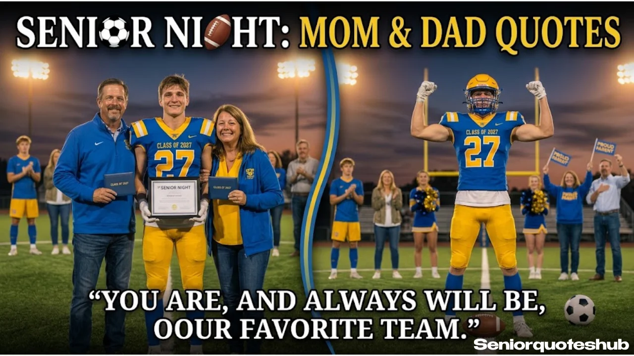 Senior Night Parent Quotes From Mom and From Dad