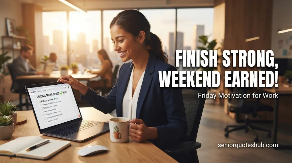 Short Friday Motivational Quotes for Work