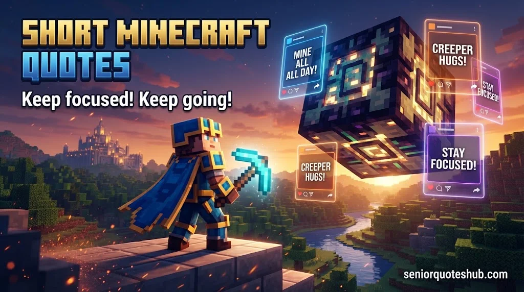 Short Minecraft Quotes for Captions and Bios Short Minecraft Quotes for Captions and Bios