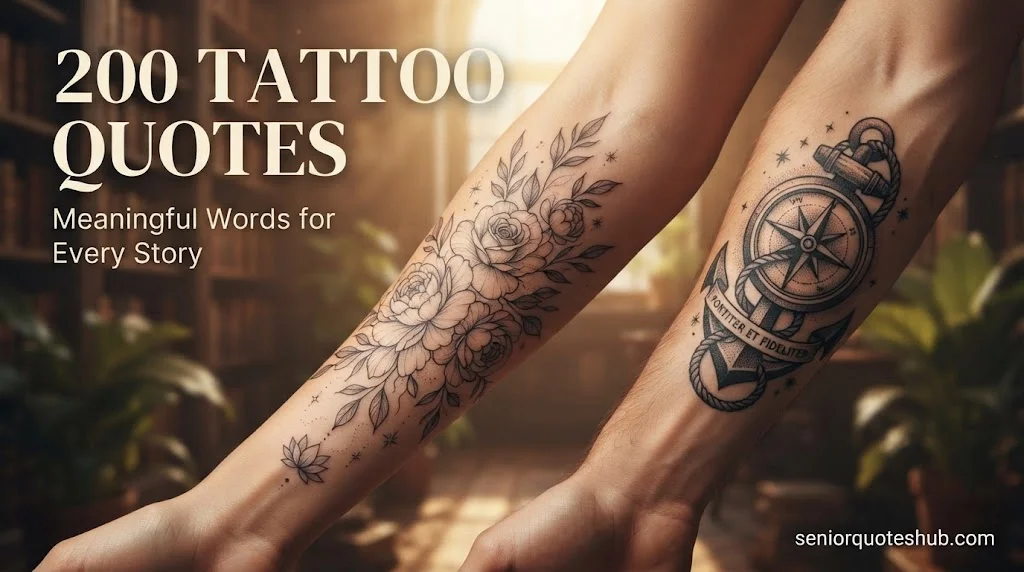 Best Tattoo Quotes for Women & Men Best Tattoo Quotes for Women & Men