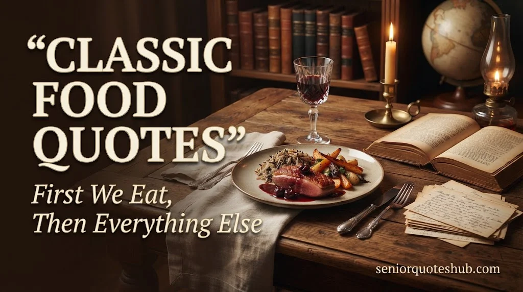 Classic food quotes from writers and thinkers Classic food quotes from writers and thinkers
