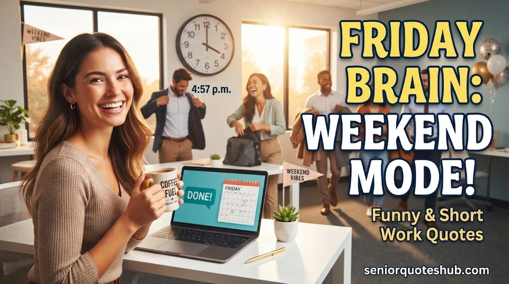 Funny, Short, and Good Morning Friday Quotes for Coworkers