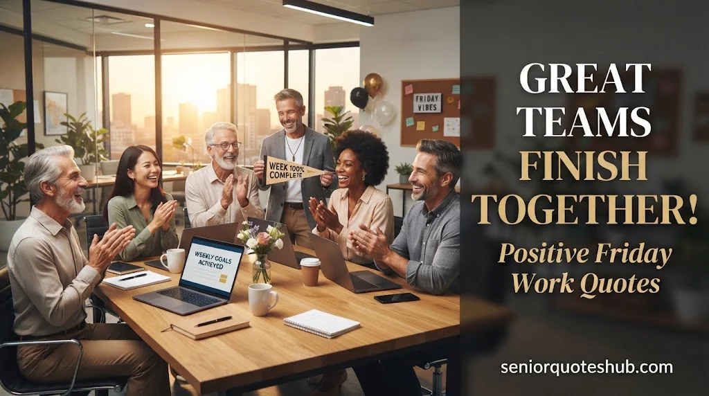 Positive and Inspirational Friday Quotes for Work and Teams