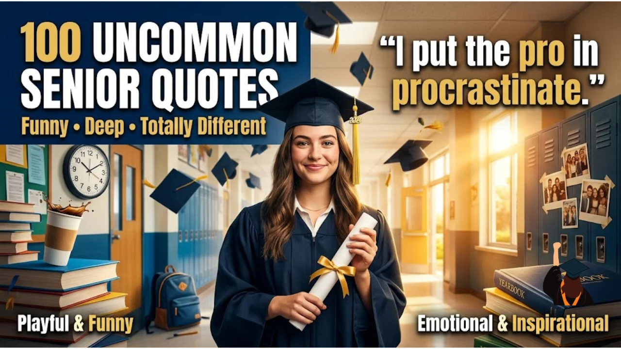100 Uncommon Senior Quotes for a Graduation Caption That Stands Out