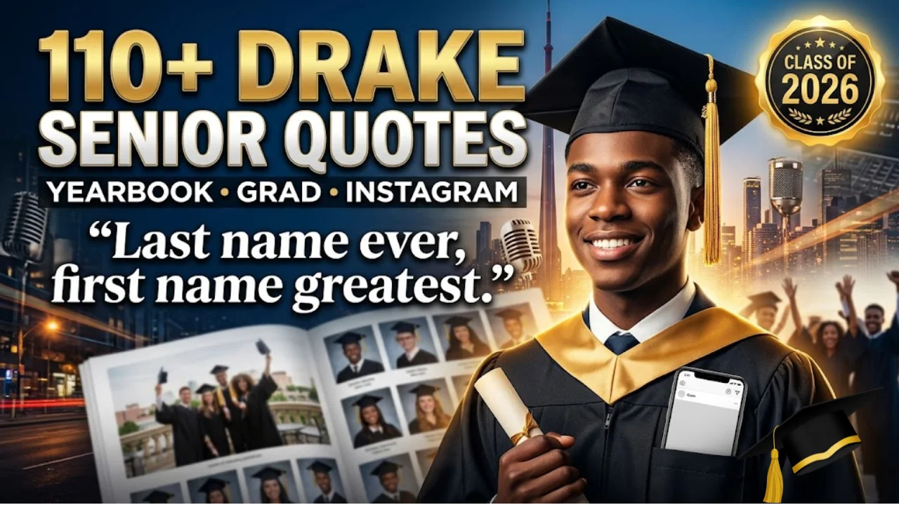 110+ Drake Senior Quotes for 2026: Best Lyrics & Yearbook Ideas