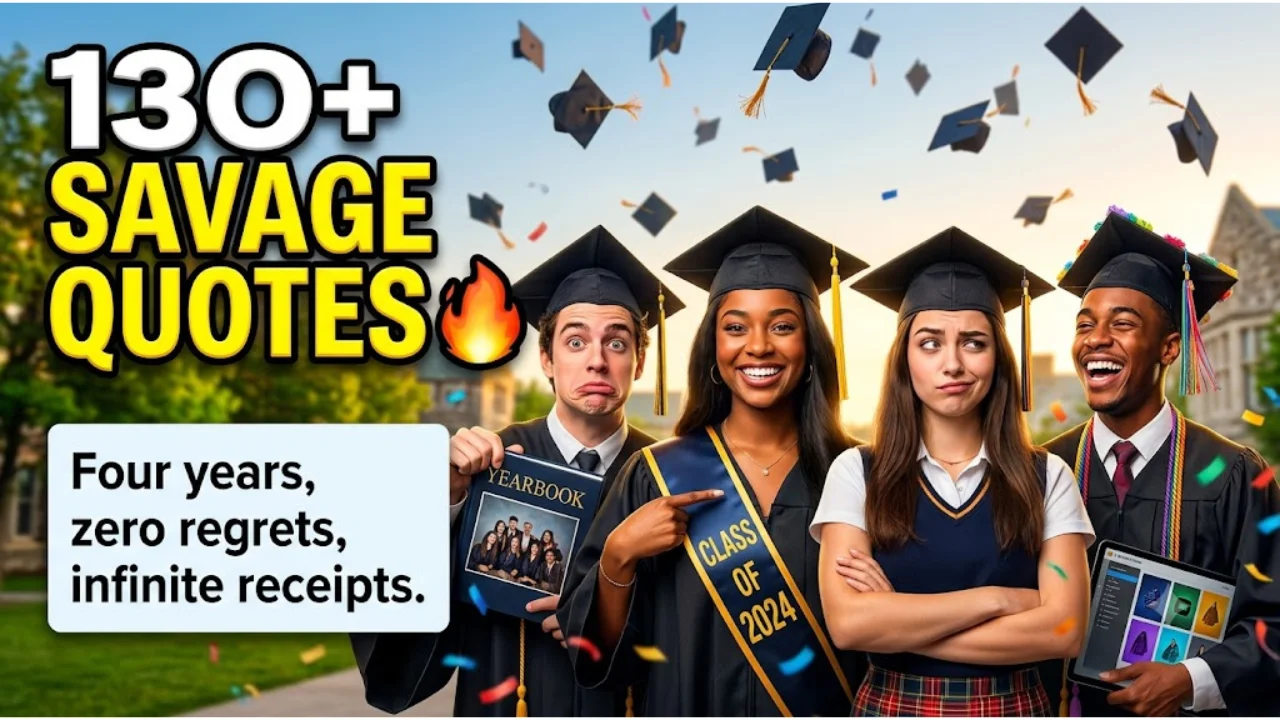 130+ Savage Senior Quotes That Are Funny, Bold & Unforgettable