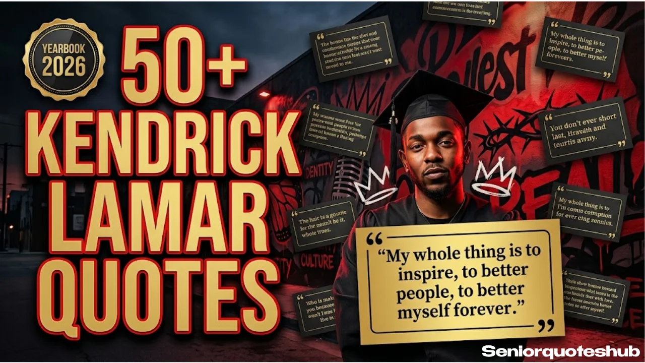 50+ Kendrick Lamar Senior Quotes for Your Yearbook (Deep & Inspiring) 2026