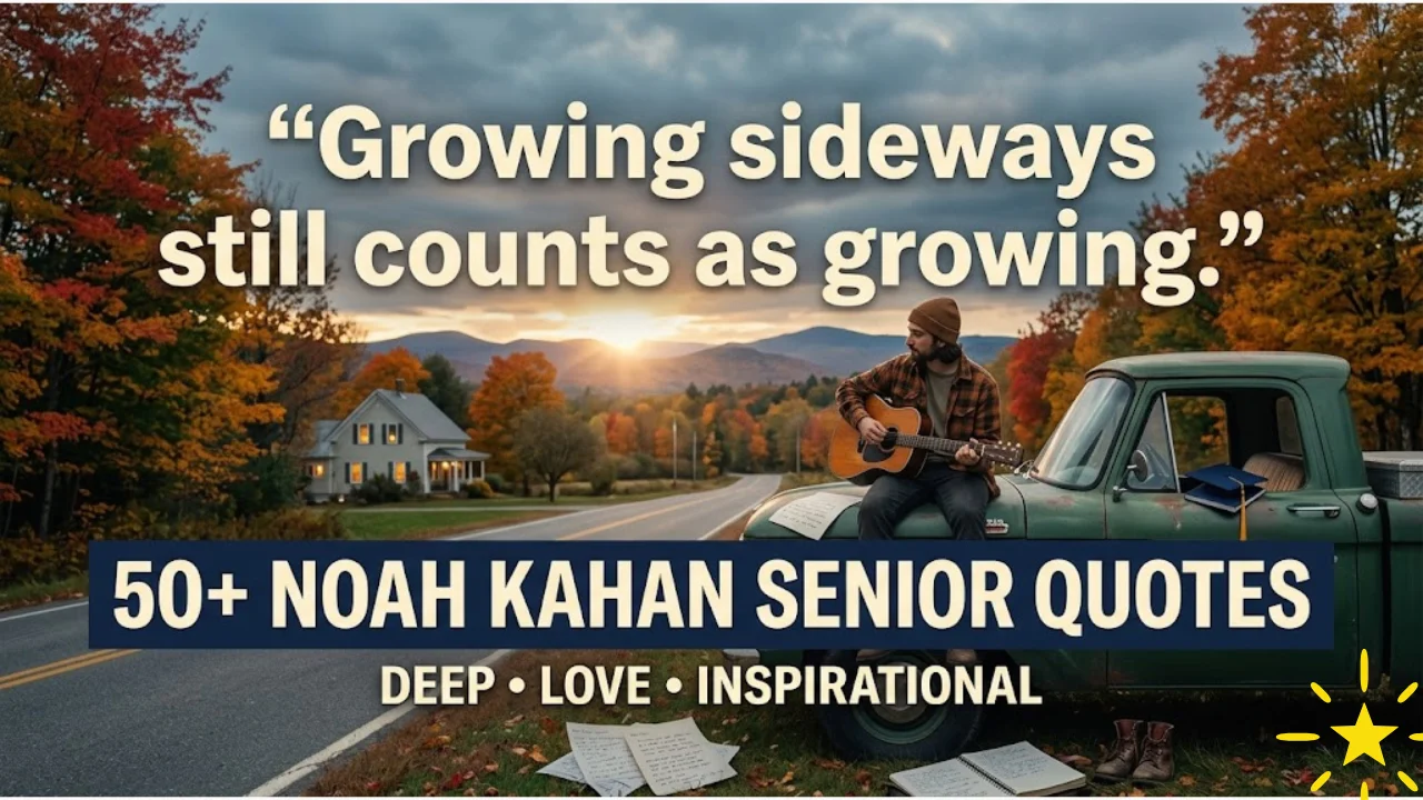 50+ Noah Kahan Senior Quotes: Best Deep, Love & Inspirational Lines