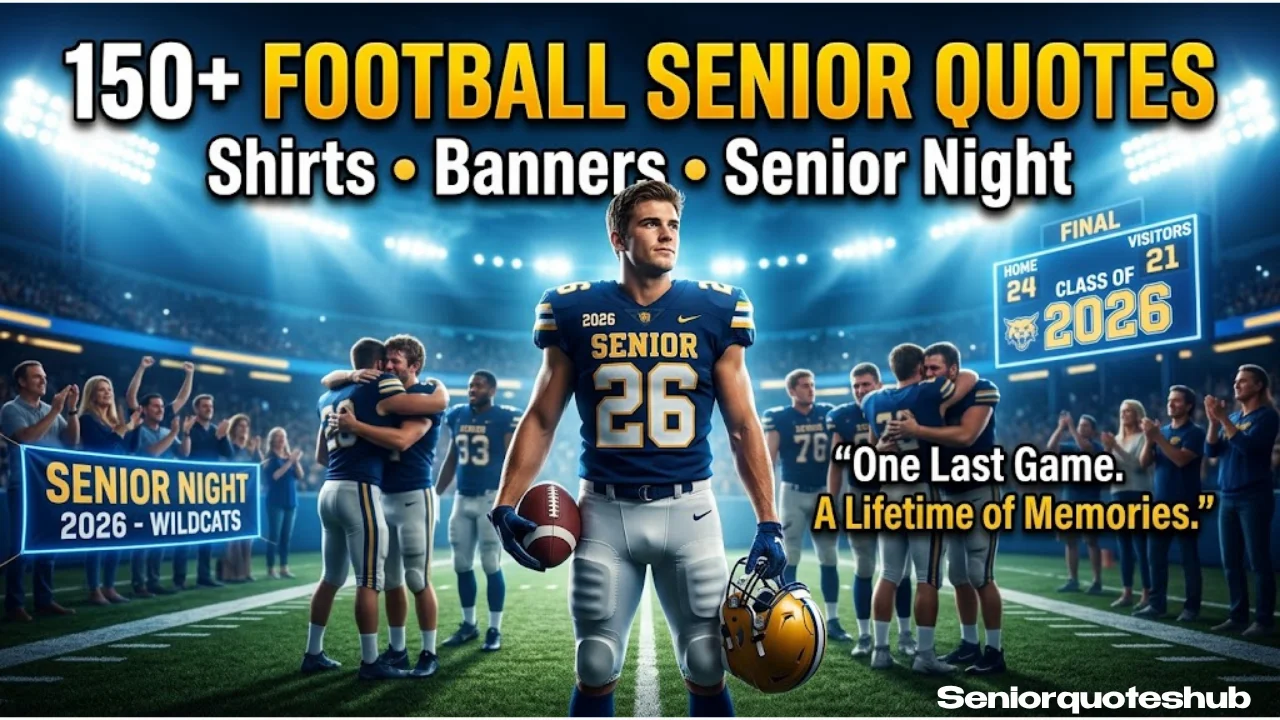Football Senior Quotes: 150+ Perfect Quotes for Shirts, Banners & Senior Night (2026)