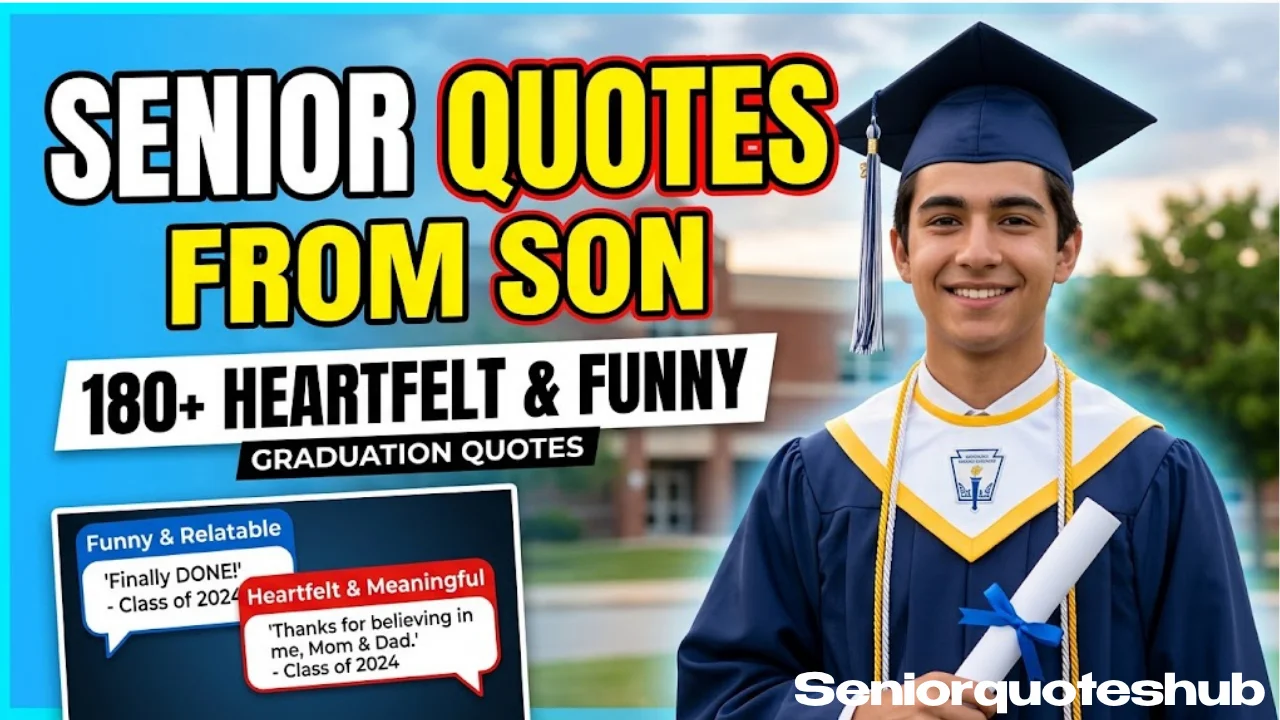 Senior Quotes From Son: 180+ Heartfelt, Funny & Meaningful Graduation Quotes