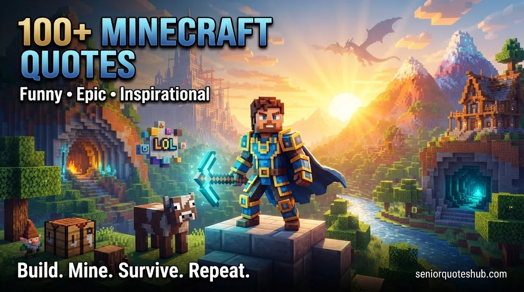 100+ Best Minecraft Quotes: Funny, Epic & Inspirational (2027)