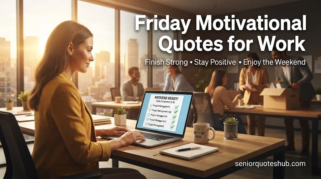 100+ Friday Motivational Quotes for Work to End the Week Strong & Stay Inspired
