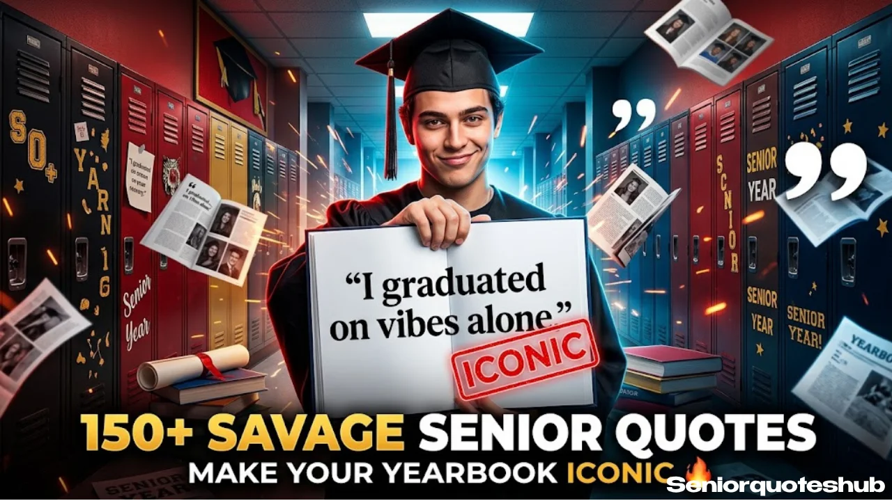 150+ Savage Senior Quotes That Will Make Your Yearbook Iconic