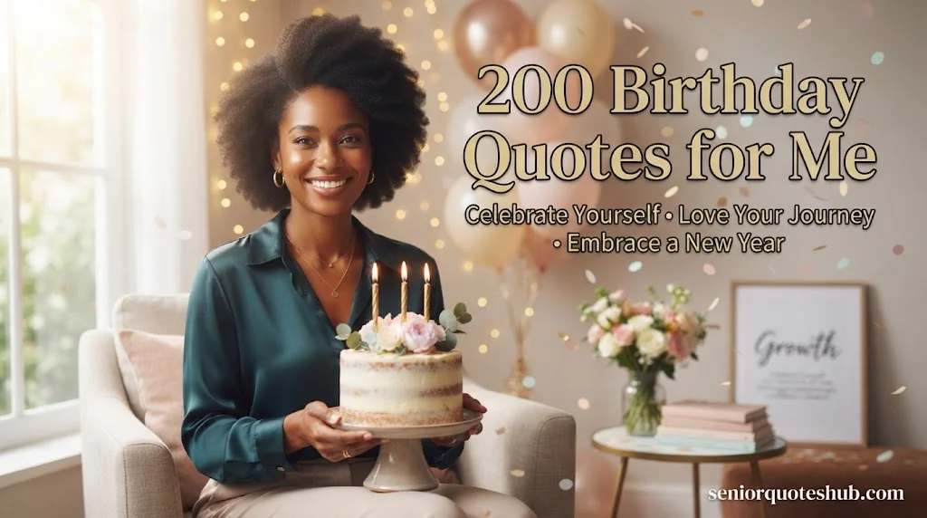 200 Birthday Quotes for Me: Beautiful, Deep & Inspiring Words to Celebrate My Life