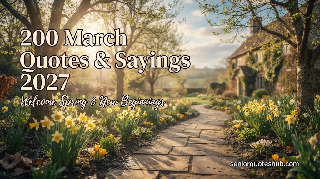 200+ March Quotes, Sayings & Captions for a Beautiful New Season 2027