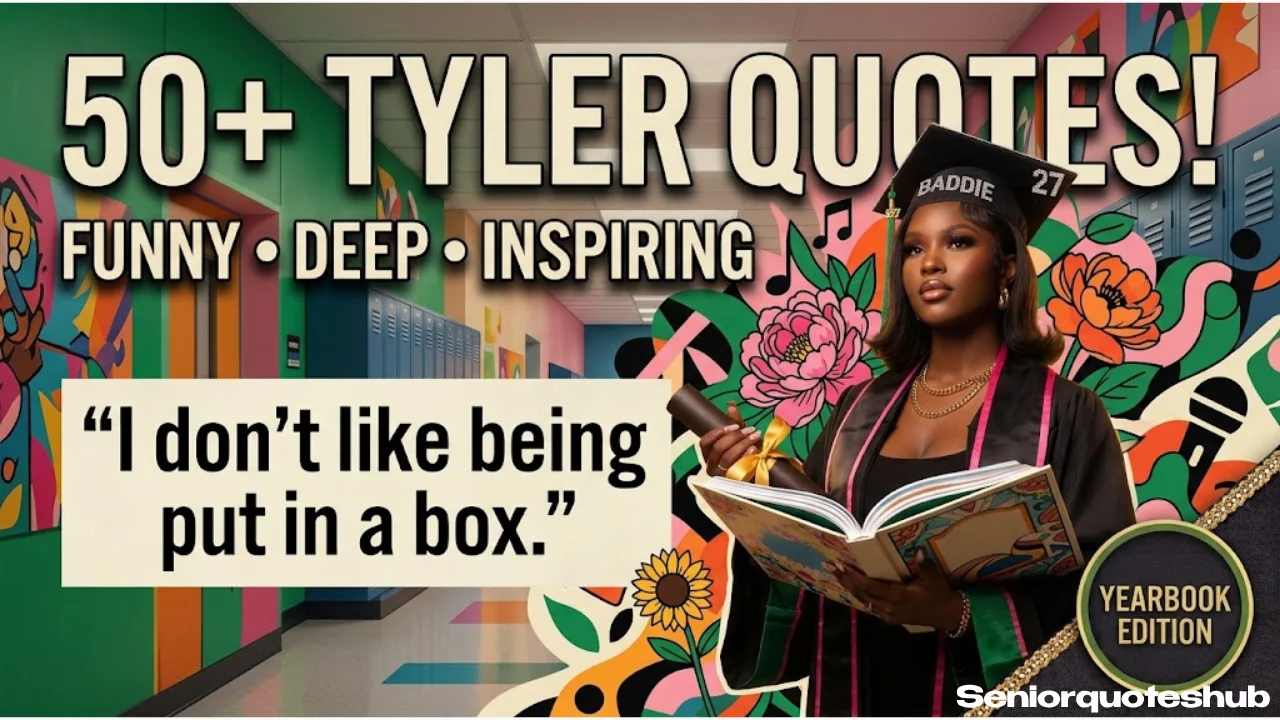 Tyler the Creator Senior Quotes: 50+ Funny, Deep & Inspiring Yearbook Quotes