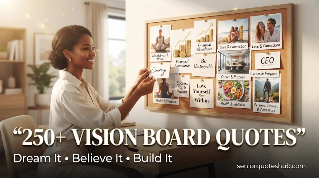 Vision Board Quotes: 250+ Powerful Manifestation Words for Your Dream Life, Goals & Success (2027)